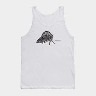 Treehopper with Common and Latin Names - bug on white Tank Top